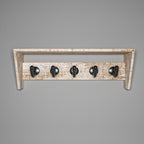 Arden Distressed Vintage Engineered Wood 5-Hook Wall Rack — view 2