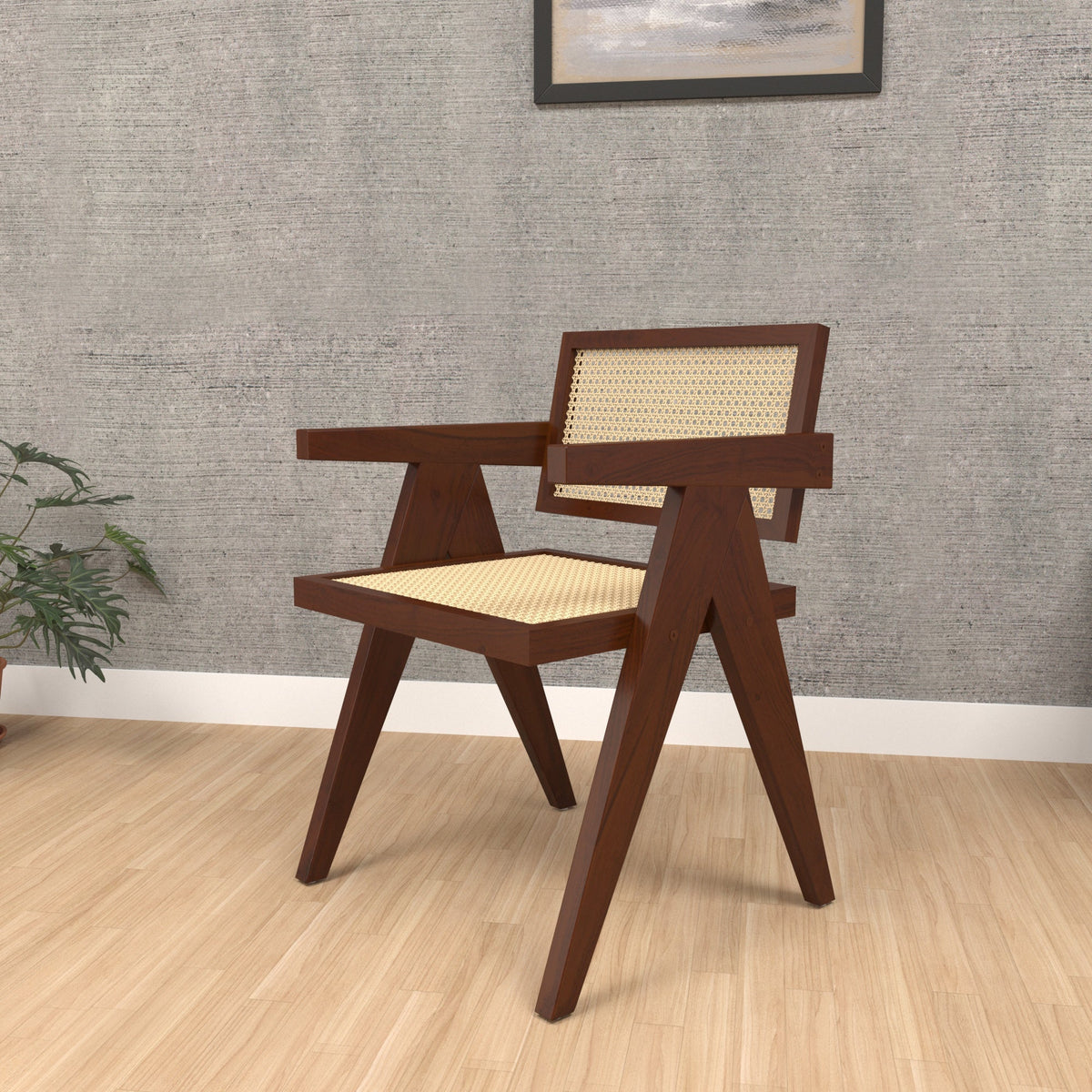 Arden Cane Dining Chair — view 1