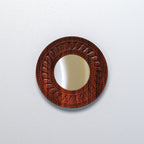 Selene Carved Round Wall Mirror — view 1
