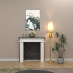 Evora Gold Engineered Wood Fireplace Mantel — view 1