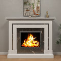 Delphine White Engineered Wood Fireplace Mantel — view 1