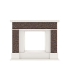Cora White Engineered Wood Fireplace Mantel — view 2