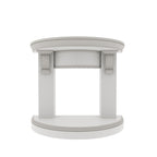 Elara Scroll Round Engineered Wood Fireplace Mantel — view 2