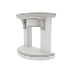 Elara Scroll Round Engineered Wood Fireplace Mantel — view 3