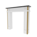 Evora Gold Engineered Wood Fireplace Mantel — view 3