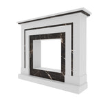 Delphine White Engineered Wood Fireplace Mantel — view 3