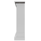 Delphine White Engineered Wood Fireplace Mantel — view 4