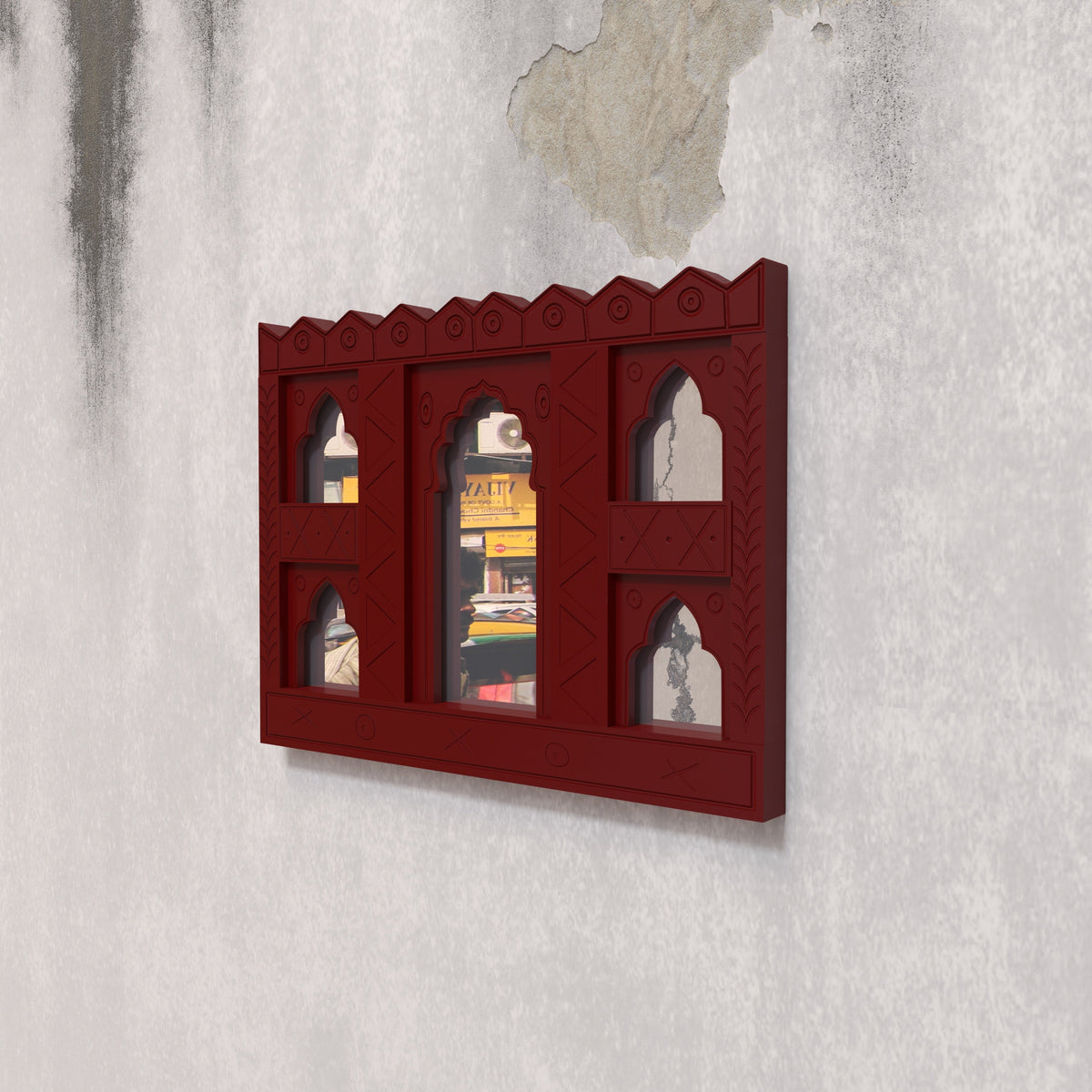 Cora Vintage Red Wall Panel — view 1