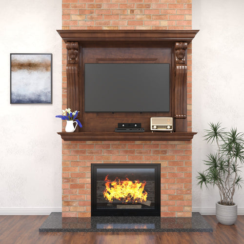 Arlo Carved Fireplace Mantel — view 1
