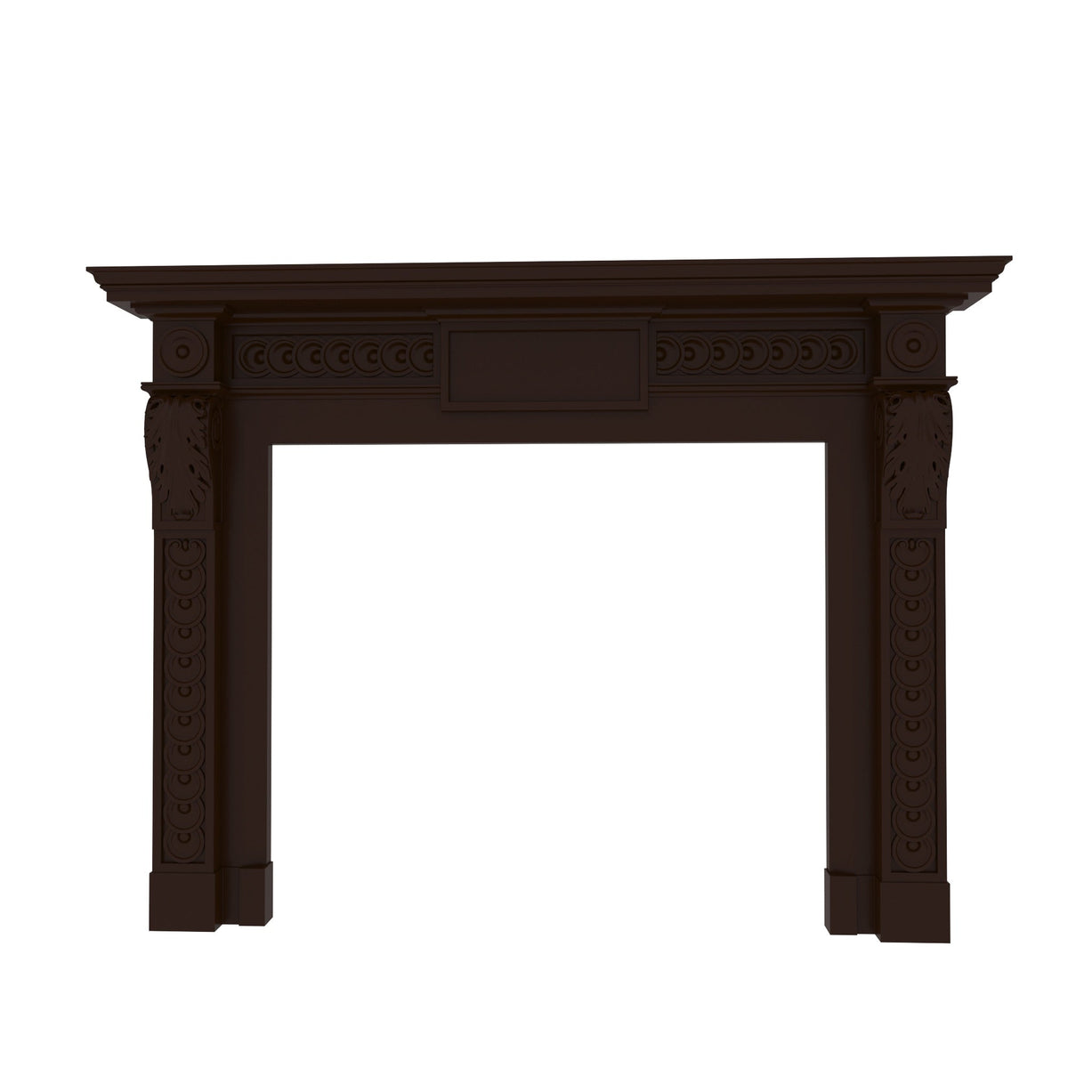 Elodie Carved Engineered Wood Fireplace Mantel — view 2