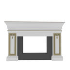Emery Gold Engineered Wood Fireplace Mantel — view 2