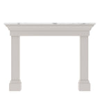 Elise Square White Engineered Wood Fireplace Mantel — view 2