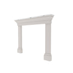 Elise Square White Engineered Wood Fireplace Mantel — view 3