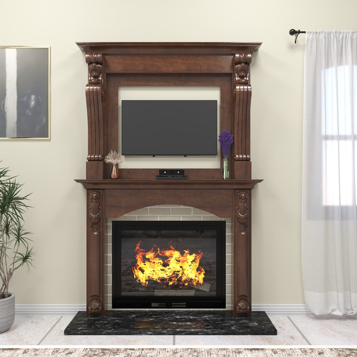 Aurelia Solid Wood TV Unit — view 1