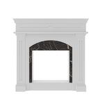 Dalia Arched White Engineered Wood Fireplace Mantel — view 2