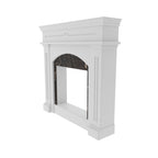 Dalia Arched White Engineered Wood Fireplace Mantel — view 3