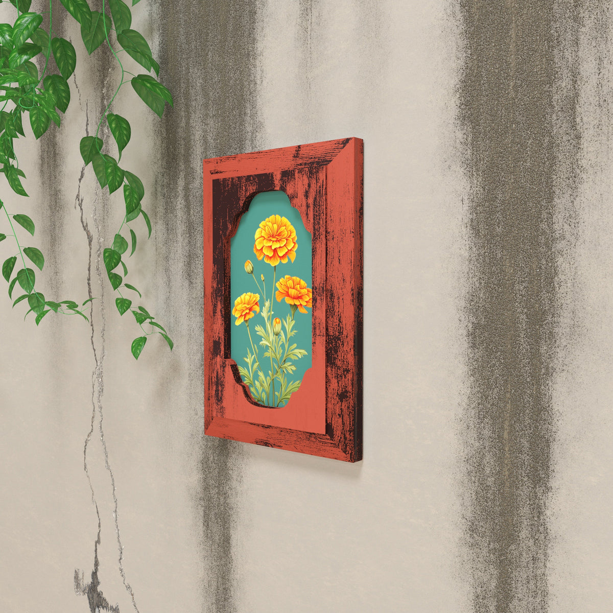 Dalia Floral Rustic Wall Panel — view 1
