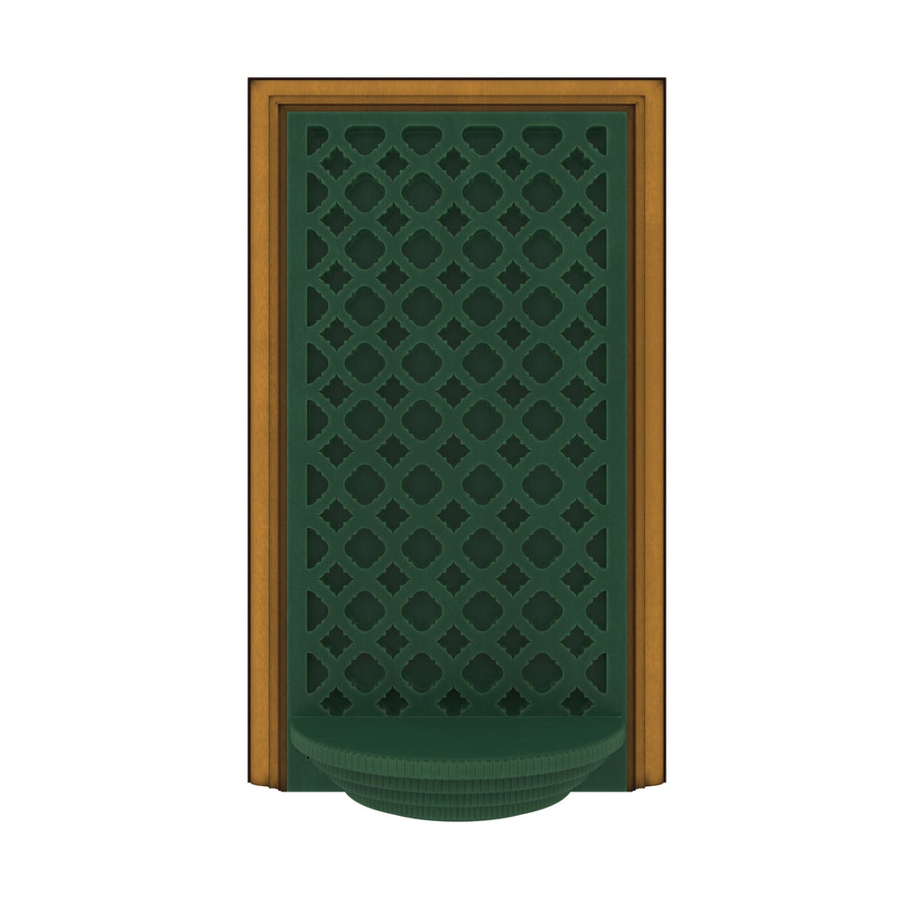 Opal Jali Green Wall Shelf — view 2