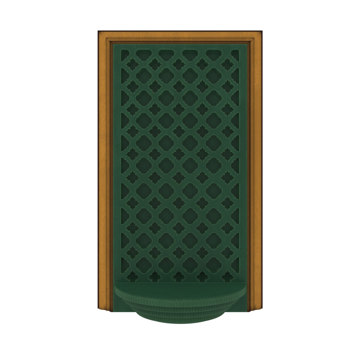 Opal Jali Green Wall Shelf — view 2