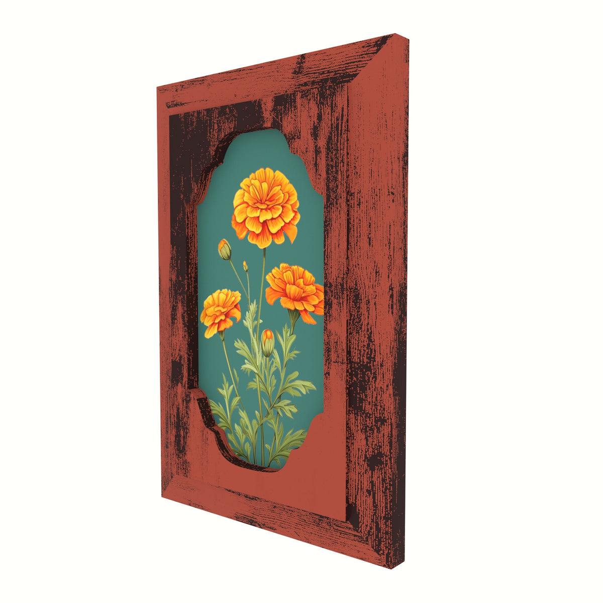 Dalia Floral Rustic Wall Panel — view 3