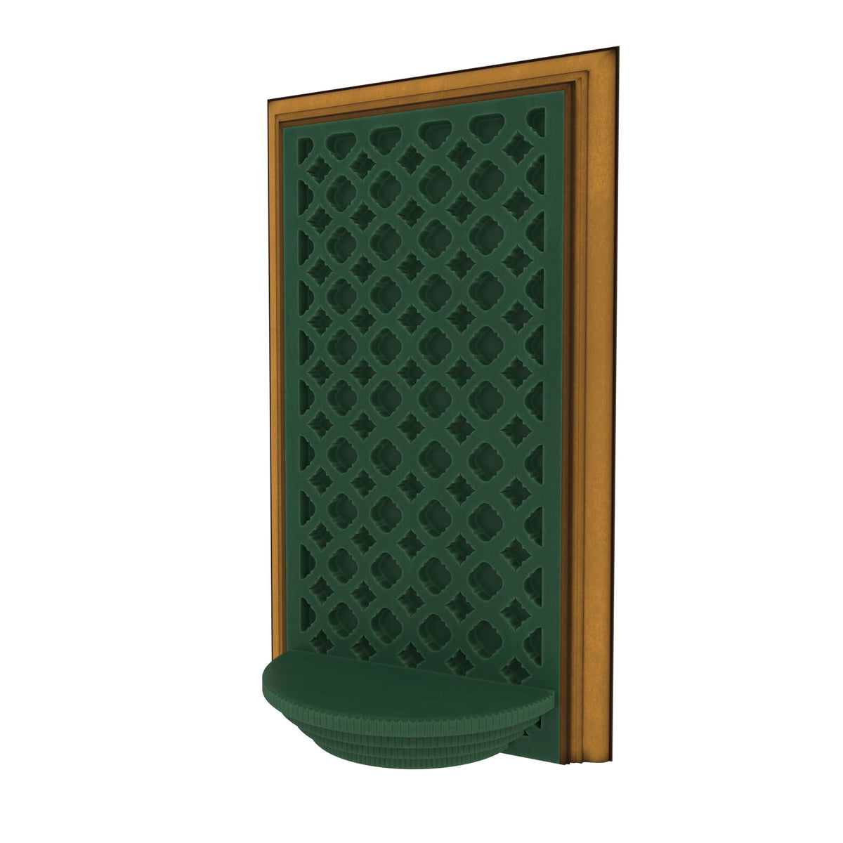 Opal Jali Green Wall Shelf — view 3