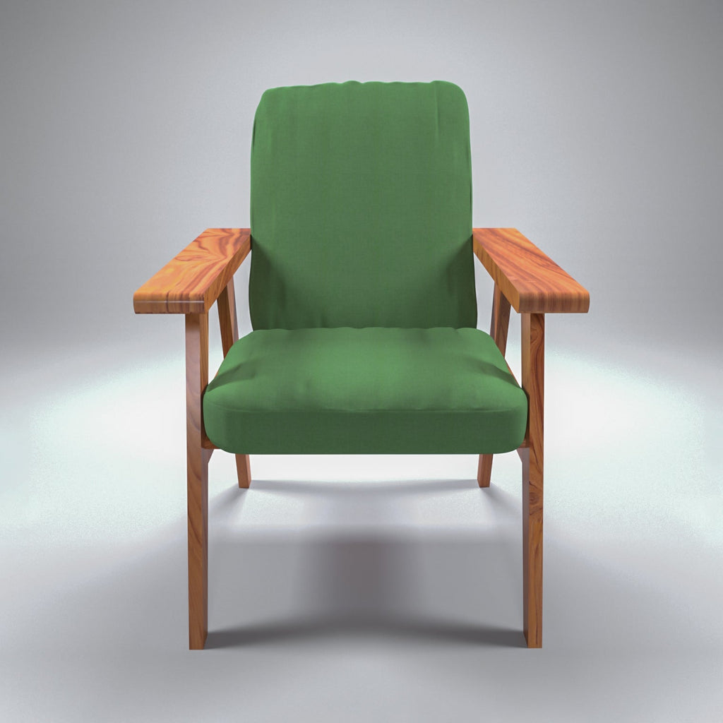 Flora Upholstered Green Armchair — view 5