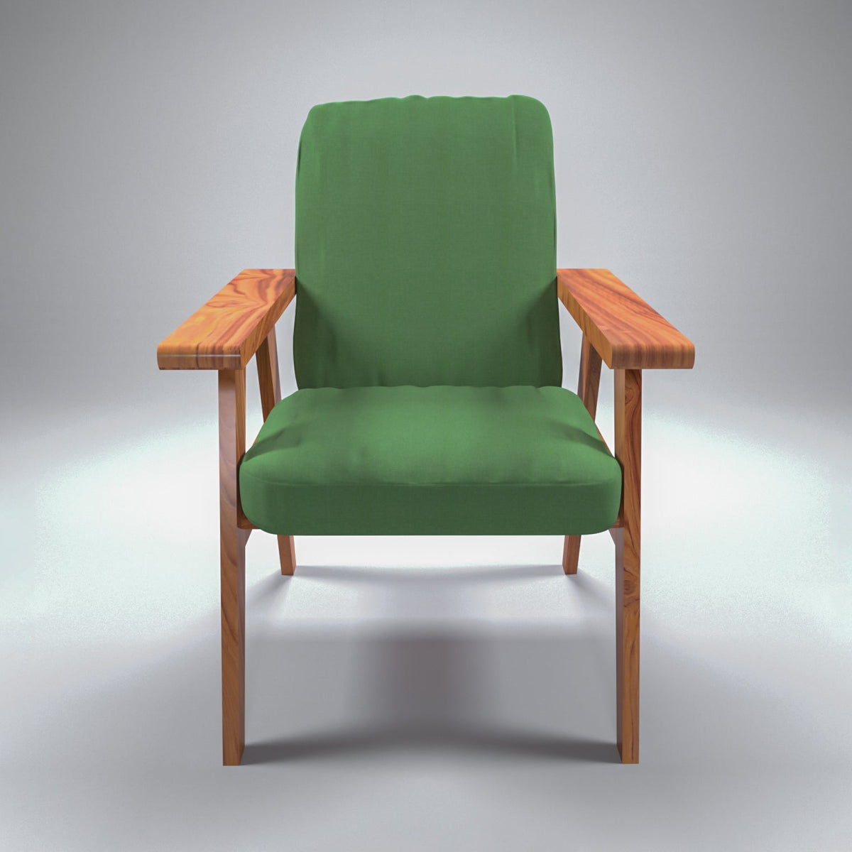 Flora Upholstered Green Armchair — view 5