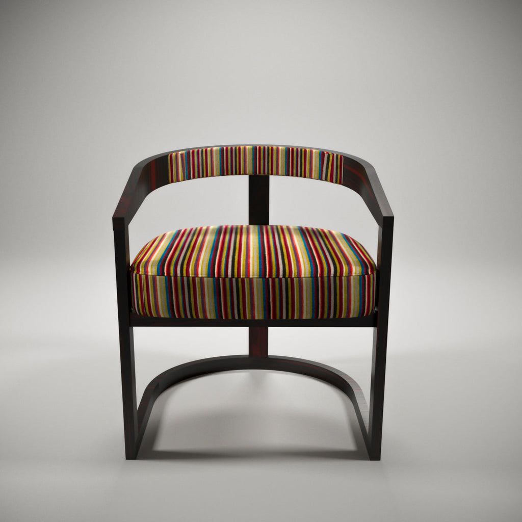 Laurel Round Curved Armchair — view 2