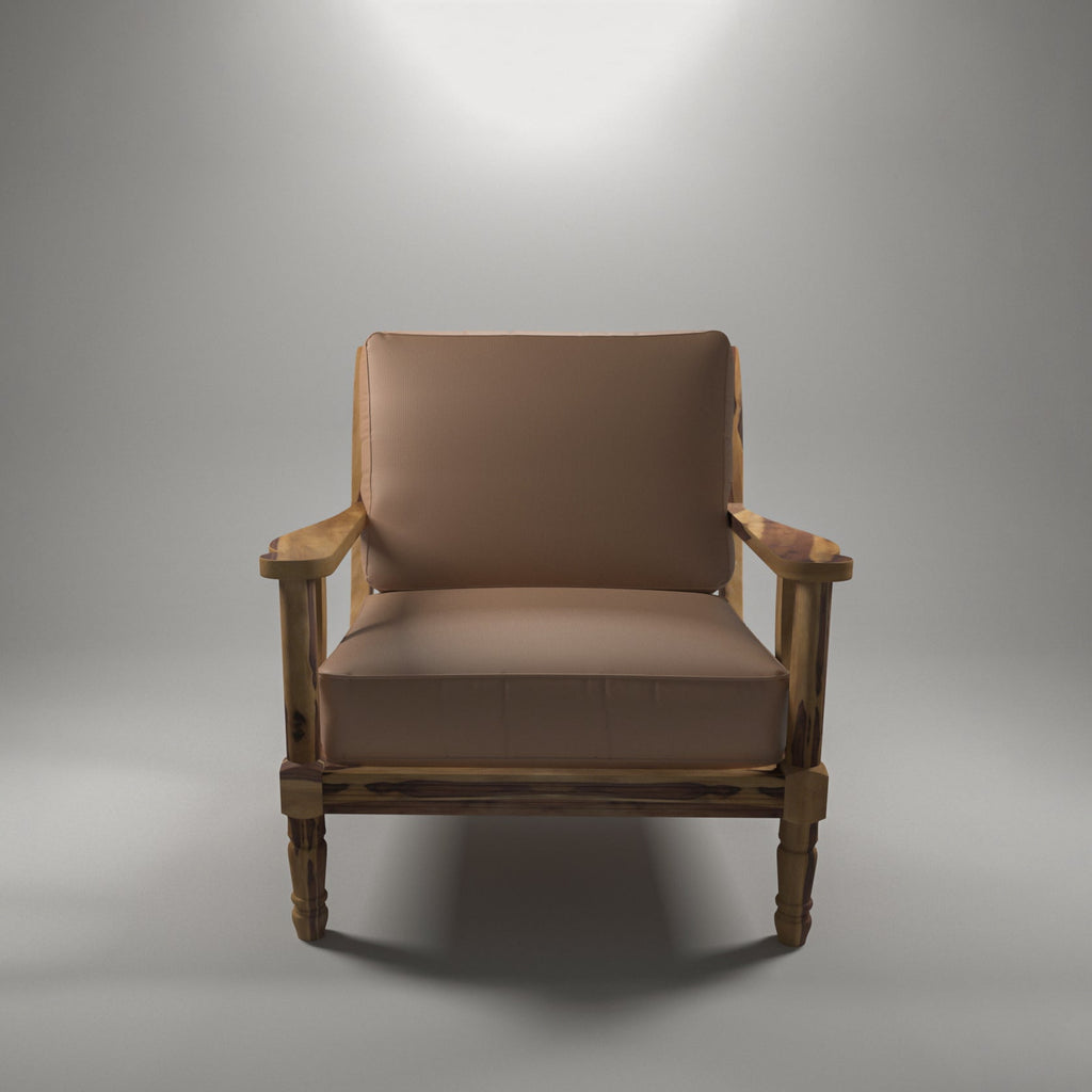 Evora Solid Wood Armchair — view 3