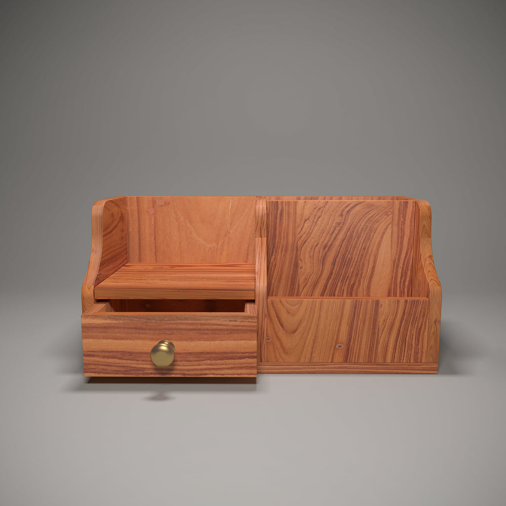 Greer Solid Wood Vintage Desk Organizer - product image 1