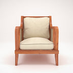 Freya Cane Upholstered Armchair — view 2