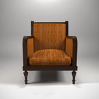 Cora Upholstered Rustic Armchair — view 2