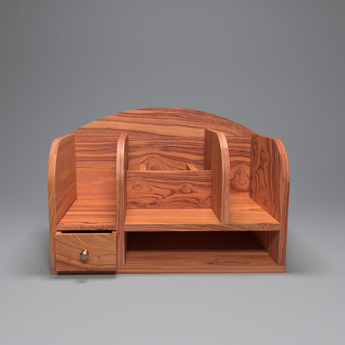 Arcadia Solid Wood Arched Desk Organizer - product image 1