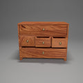 Luca Solid Wood 5 Drawer Desk Chest - Natural - product image 1