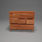 Luca Solid Wood 5 Drawer Desk Chest - Natural - product image 1