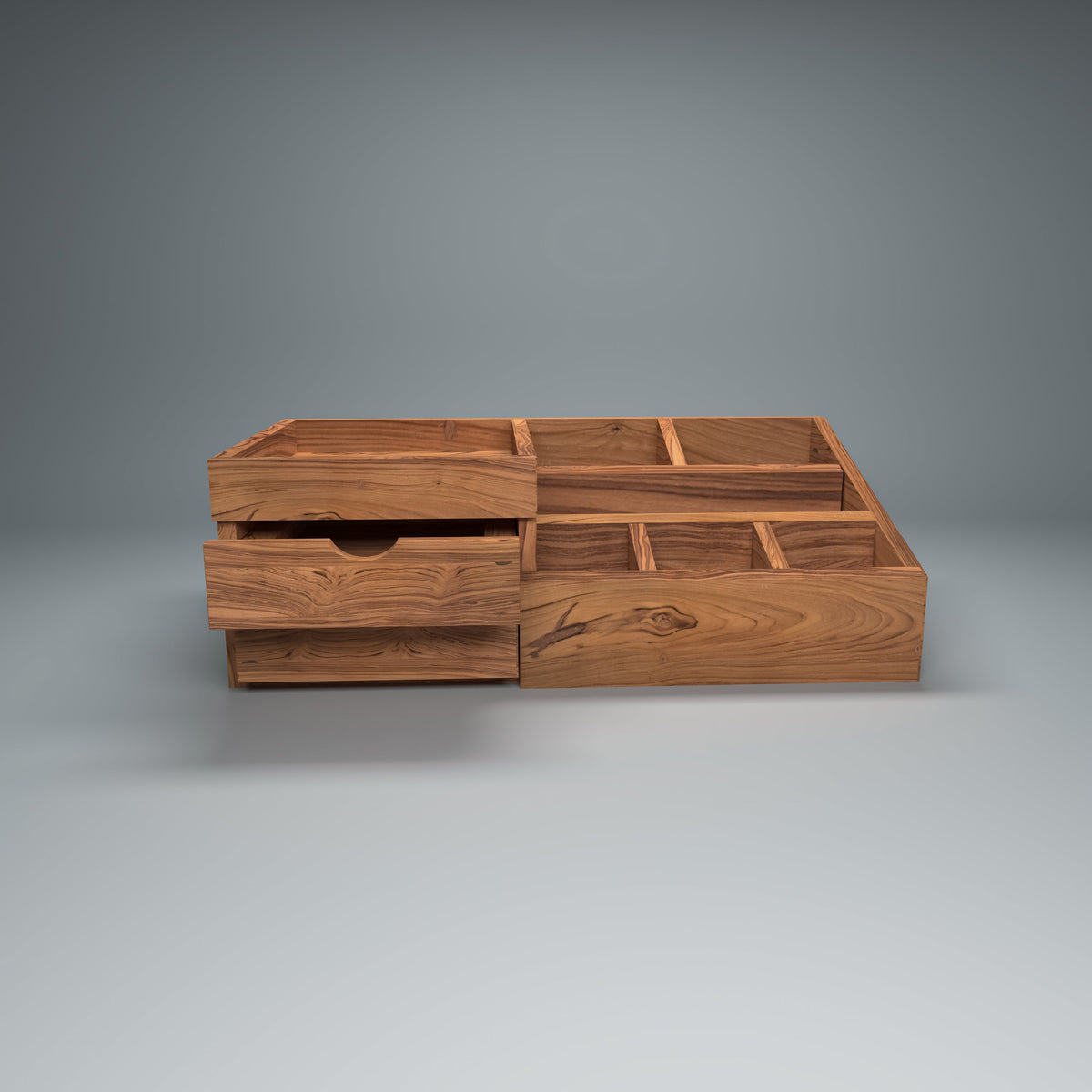 Reeve Solid Wood 7 Compartment Desk Organizer - product image 2