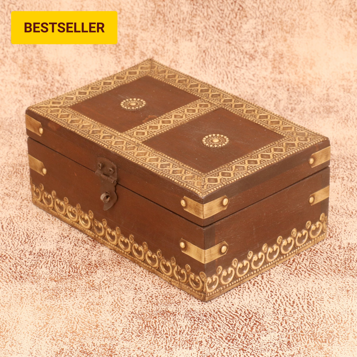 Sable Solid Wood Storage Box — view 7