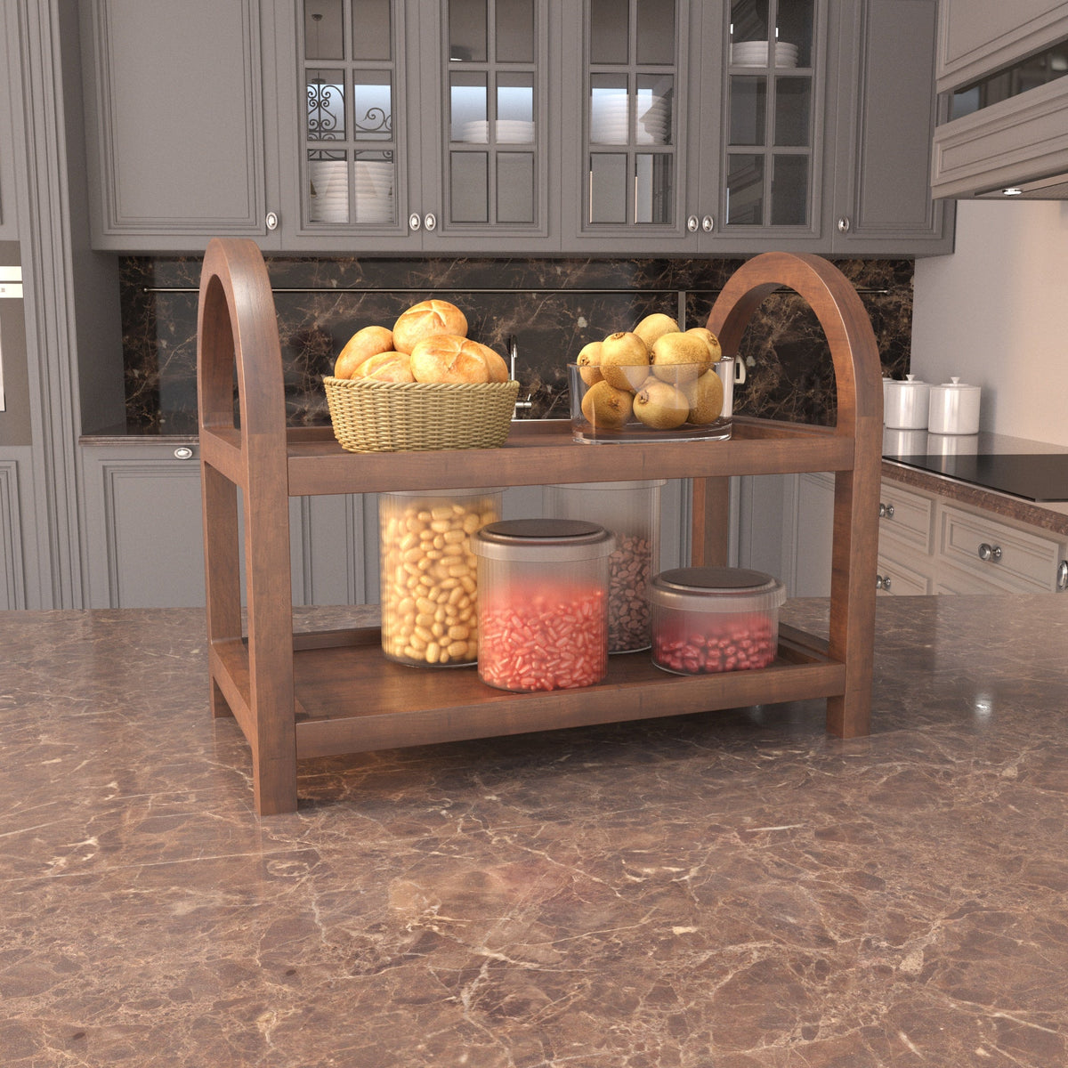 Helena Solid Wood Wall Shelf — view 1
