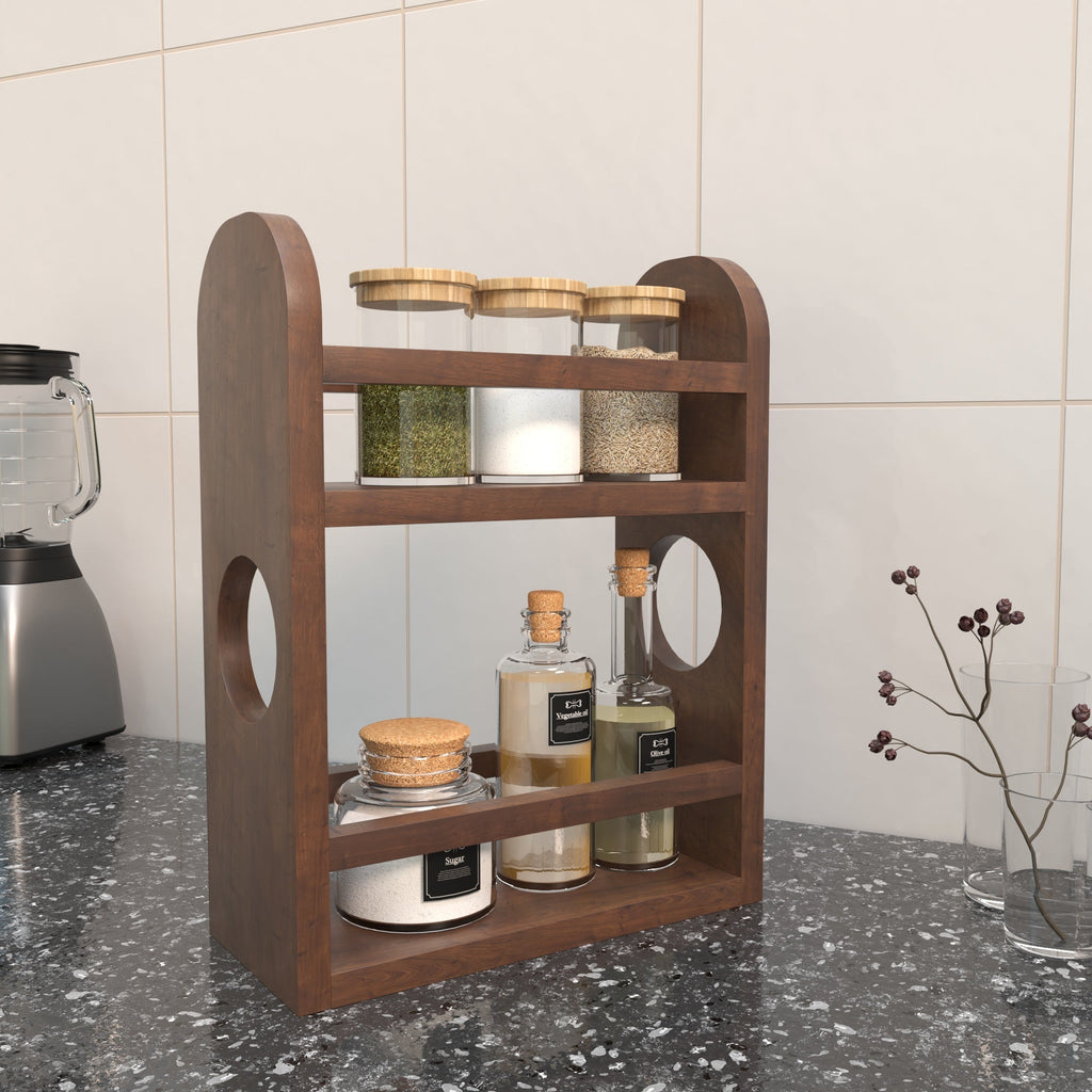 Evora Solid Wood Wall Shelf — view 1