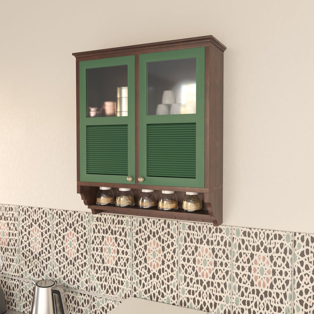 Arden Panelled Glass Panel Wardrobe — view 1