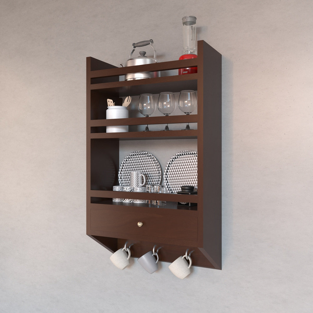 Iona Solid Wood Wall Shelf — view 1