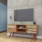 Cora Rustic Mid-Century TV Unit — view 1