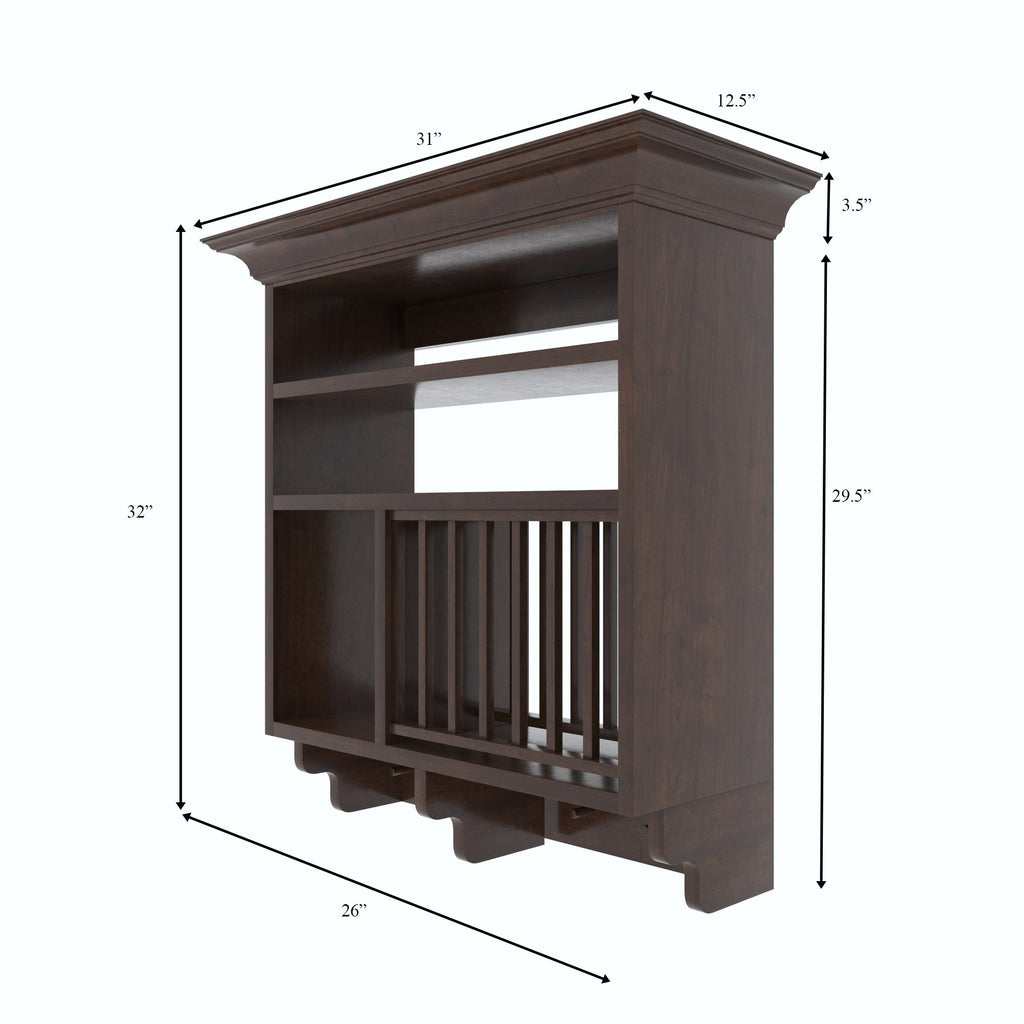 Freya Solid Wood Wall Shelf — view 5