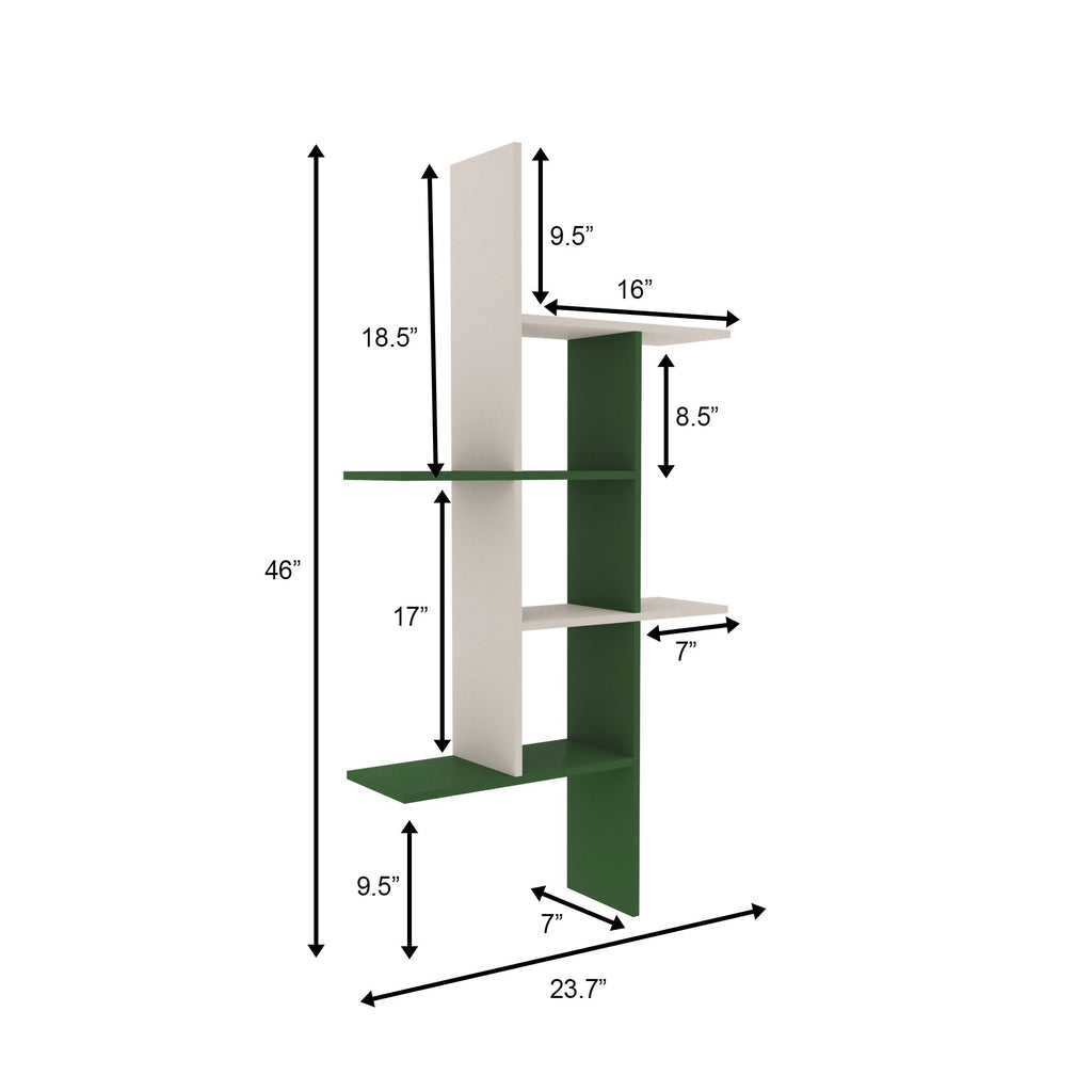 Nola Two-Tone Engineered Wood Wall Shelf — view 5