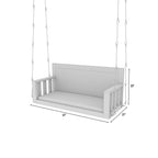 Mira Solid Wood Hanging Swing — view 6