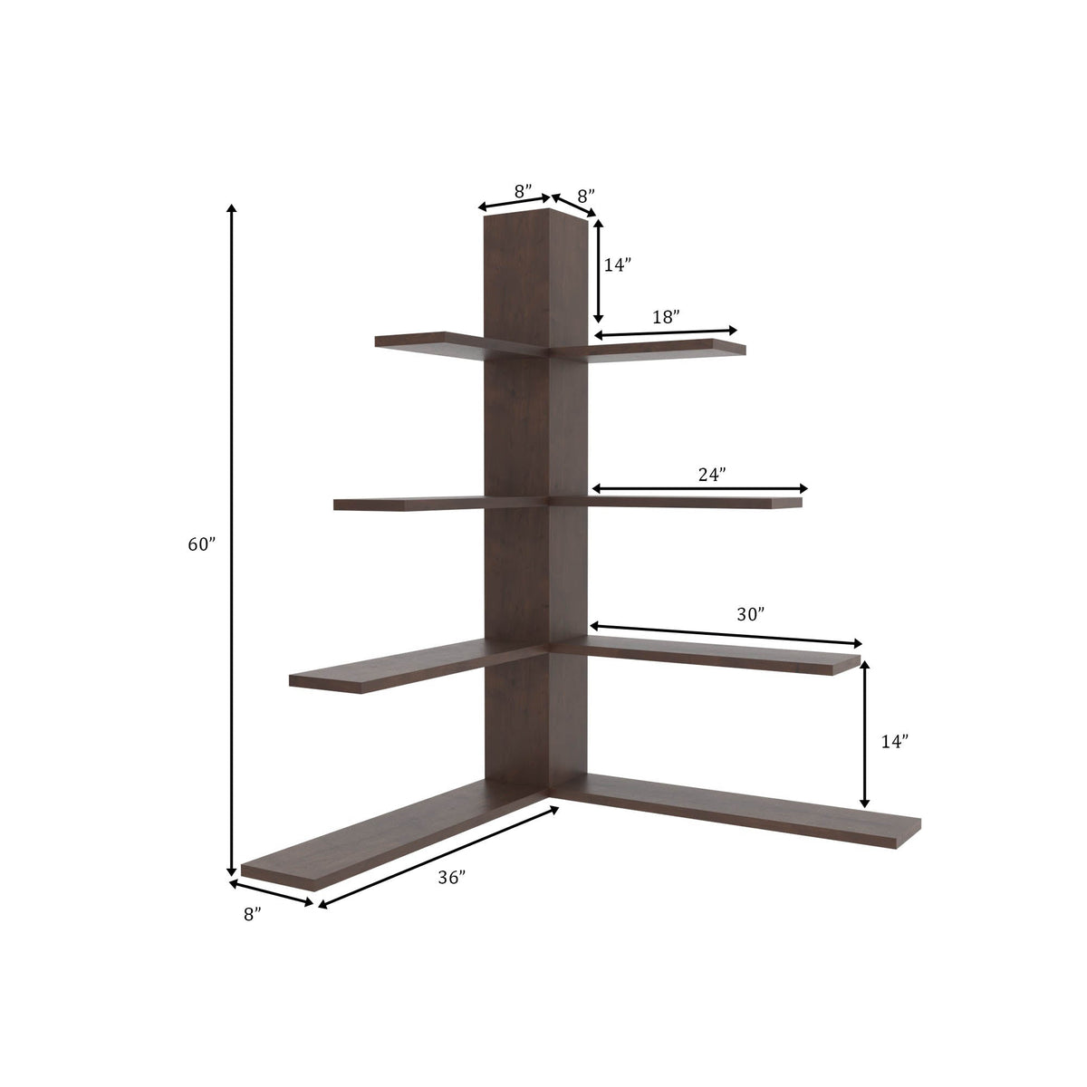Elodie Corner Wall Shelf — view 6