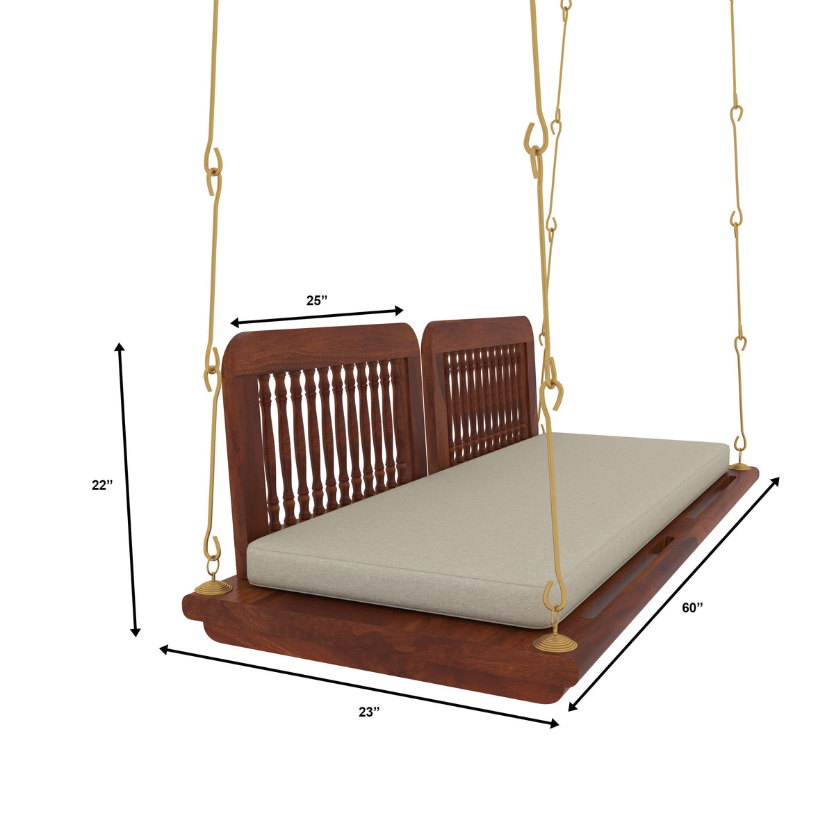 Lumi Vintage Hanging Swing — view 3