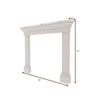 Elise Square White Engineered Wood Fireplace Mantel — view 4