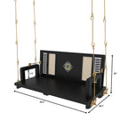 Laurel Inlay Woven Hanging Swing — view 3