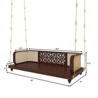 Freya Carved Hanging Swing — view 2